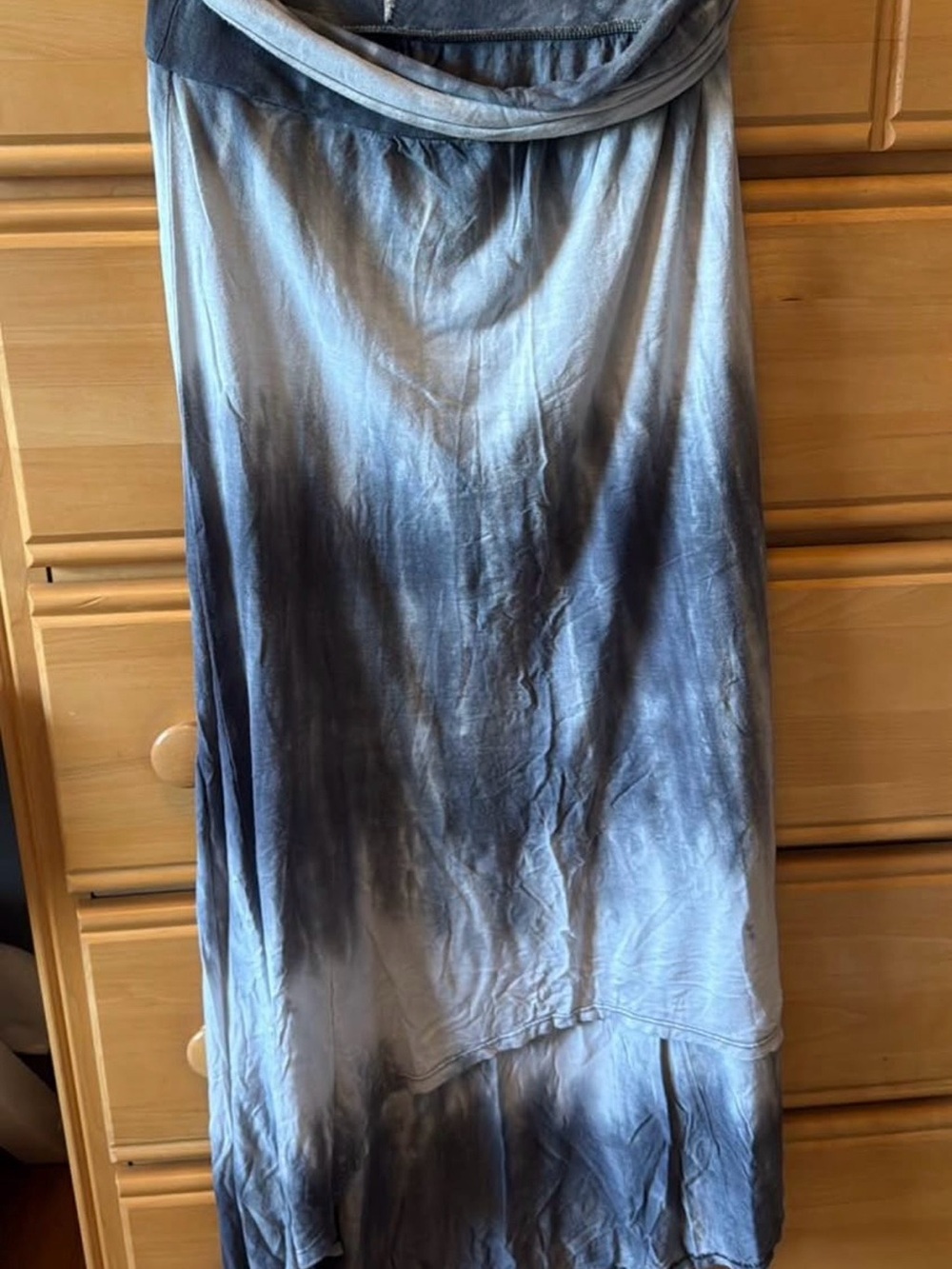 Women's Ombre Blue Maxi Skirt